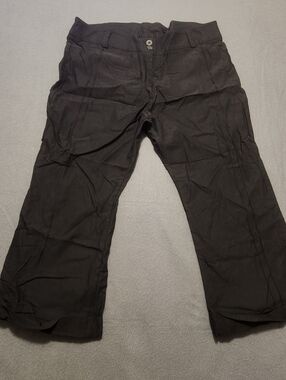 Ponny Tail Crop Pants Size 19/20 Black Plus Size Summer Stretch Usa